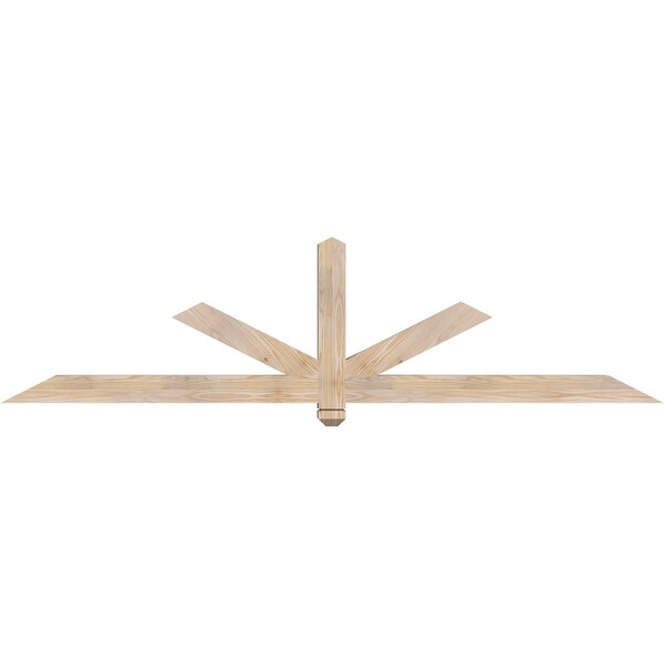 Ekena Millwork Kennewick Smooth Timber Gable Bracket, Douglas Fir, 84"W x 21"H x 3 1/2"D x 3 1/2"F, 6/12 Pitch GBW084X21X0404KEN00SDF - main